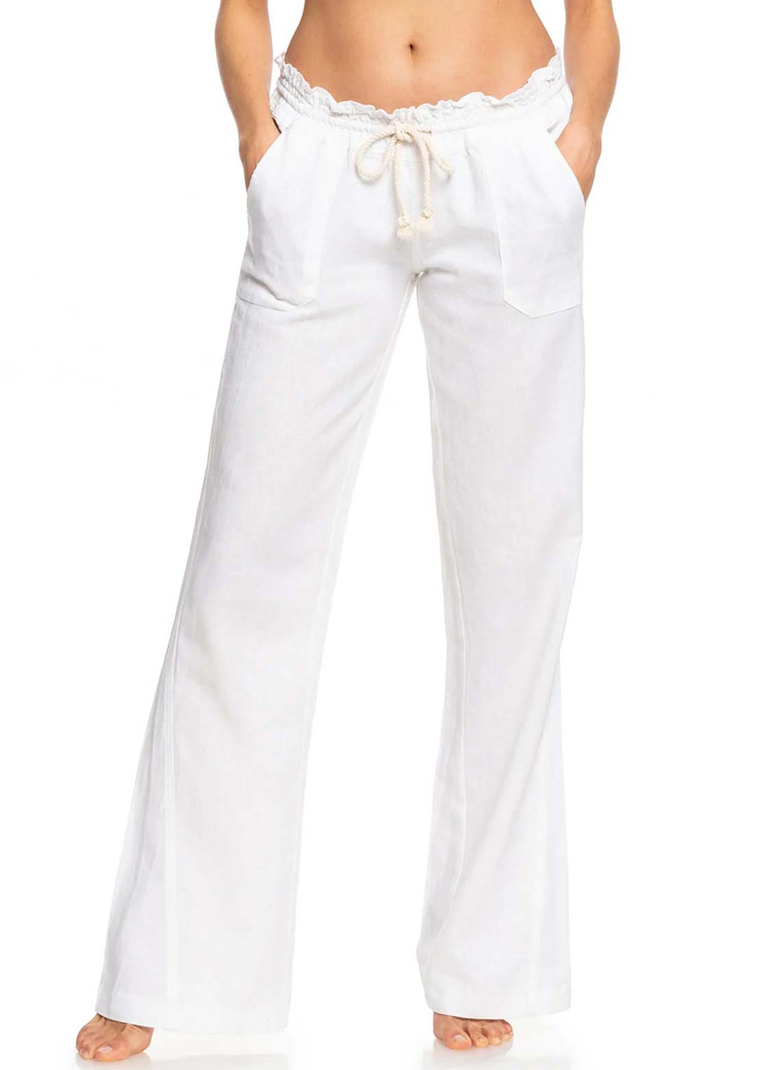 Roxy Women's Oceanside Pants Sea Salt Solid