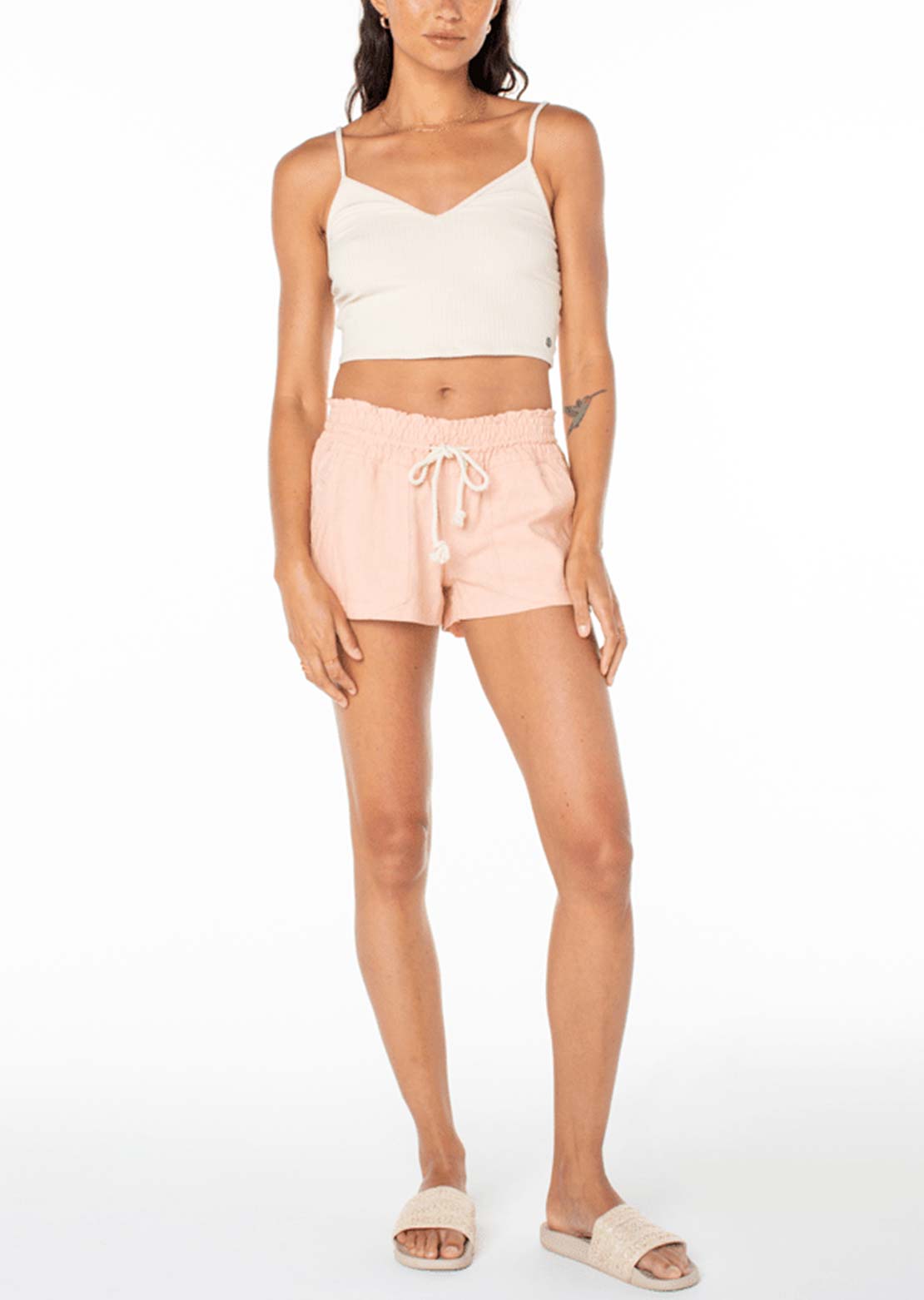 Roxy Women's Oceanside Shorts Rose Cloud Solid