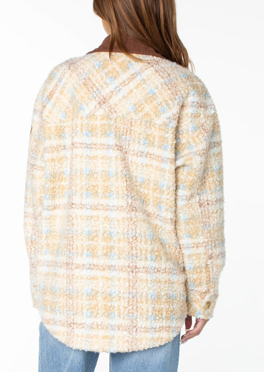 Roxy Women's Overlander Jacket Pebble Tartan Plaid