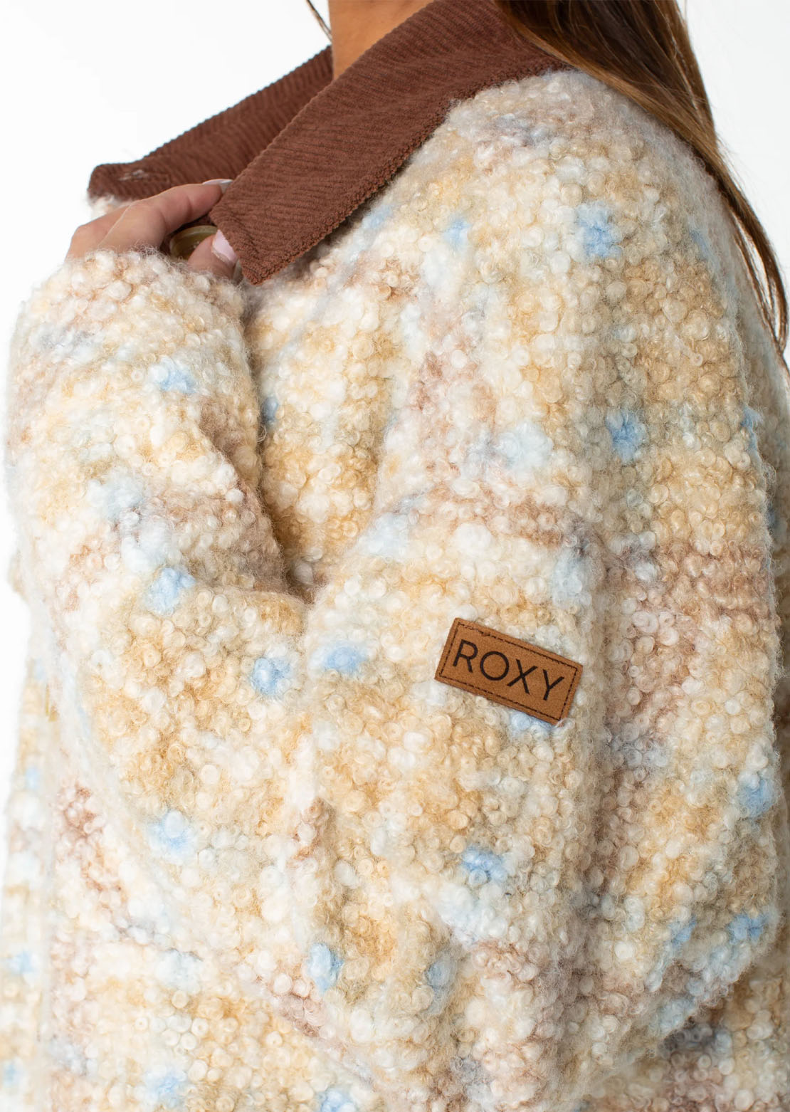 Roxy Women's Overlander Jacket Pebble Tartan Plaid