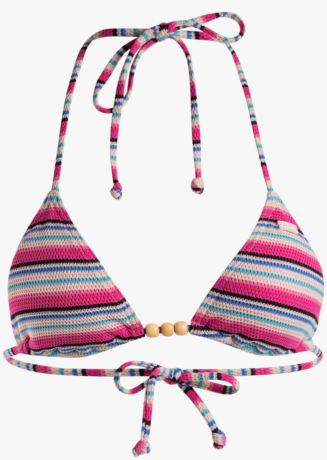 Roxy Women's Paraison Stripe Tiki Triangle Bikini Top