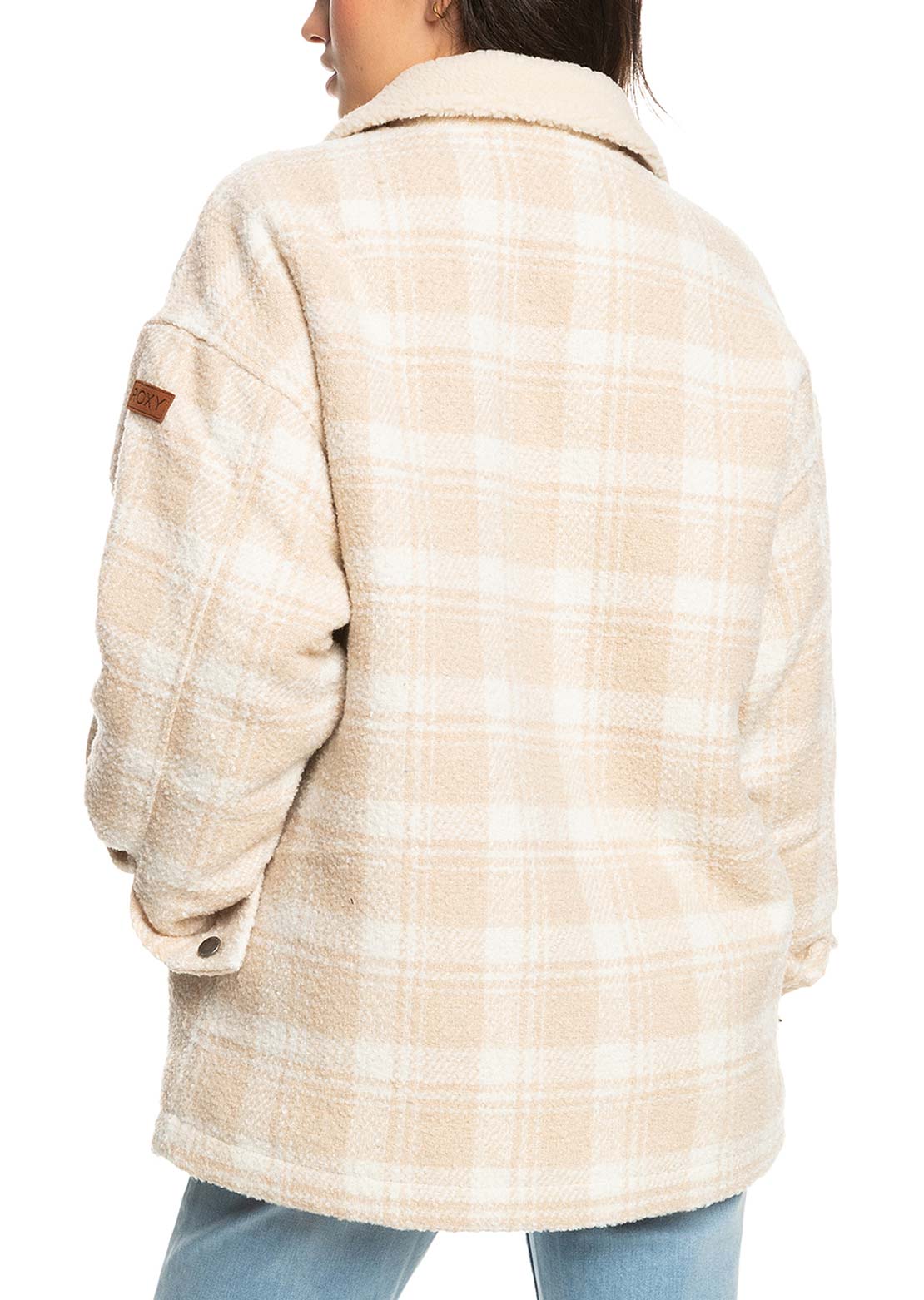 Roxy Women&#39;s Passage Of Time Jacket Tapioca Swell Check