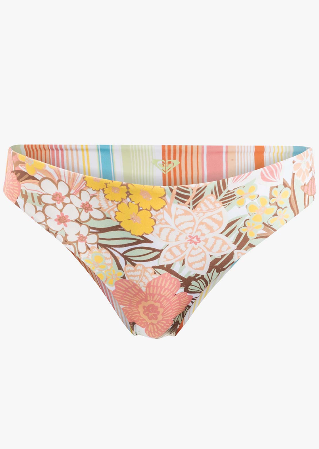 Roxy Women's Playa Paradise Hipster Bikini Bottom White Viva La Vida