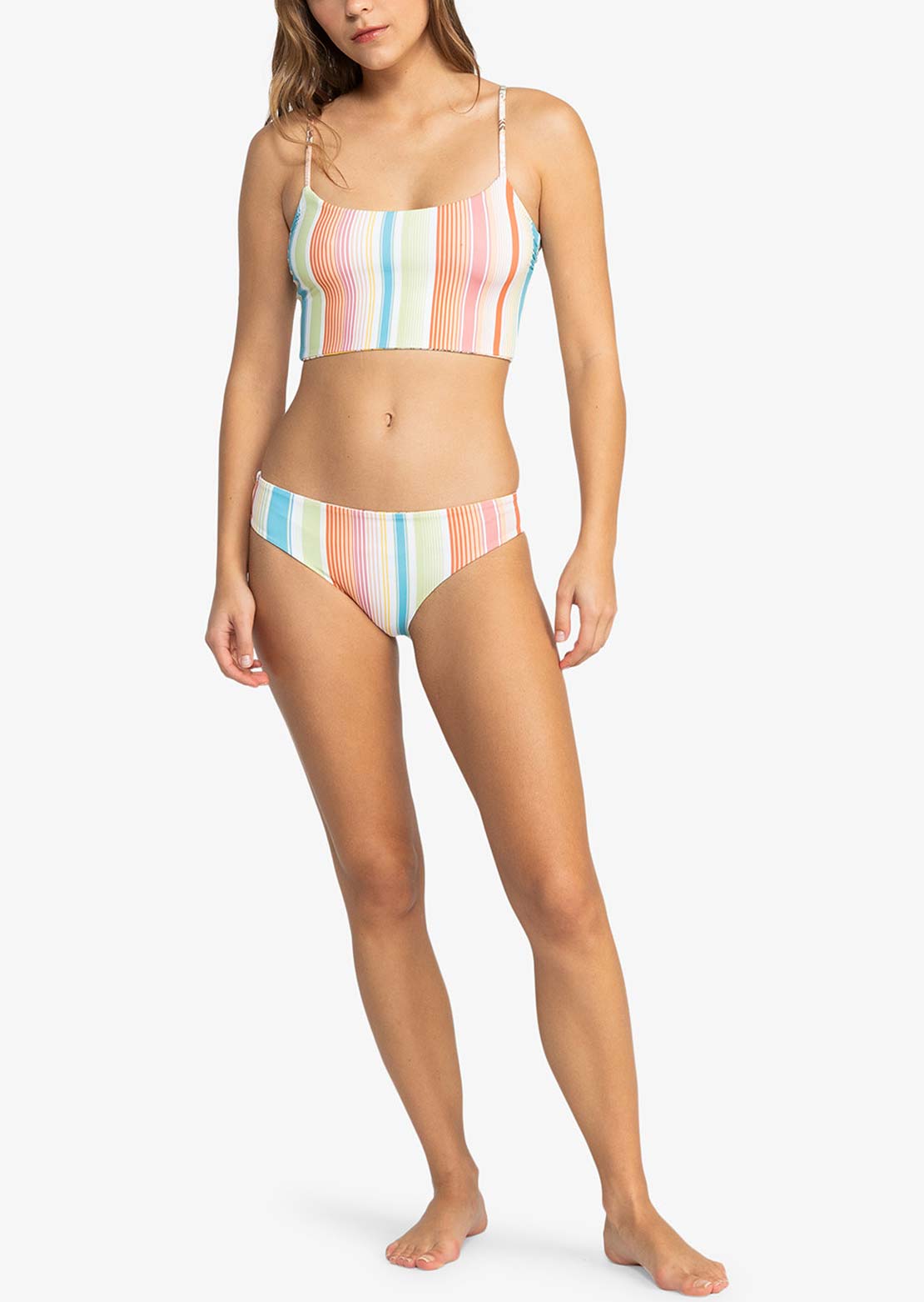 Roxy Women's Playa Paradise Hipster Bikini Bottom White Viva La Vida