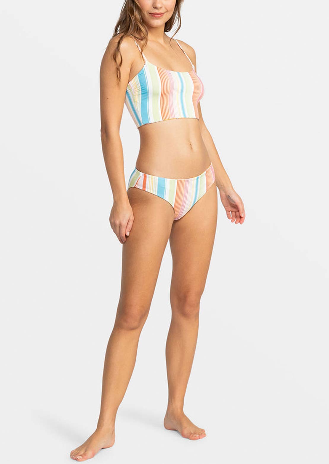 Roxy Women&#39;s Playa Paradise Tank Bikini Top White Viva La Vida