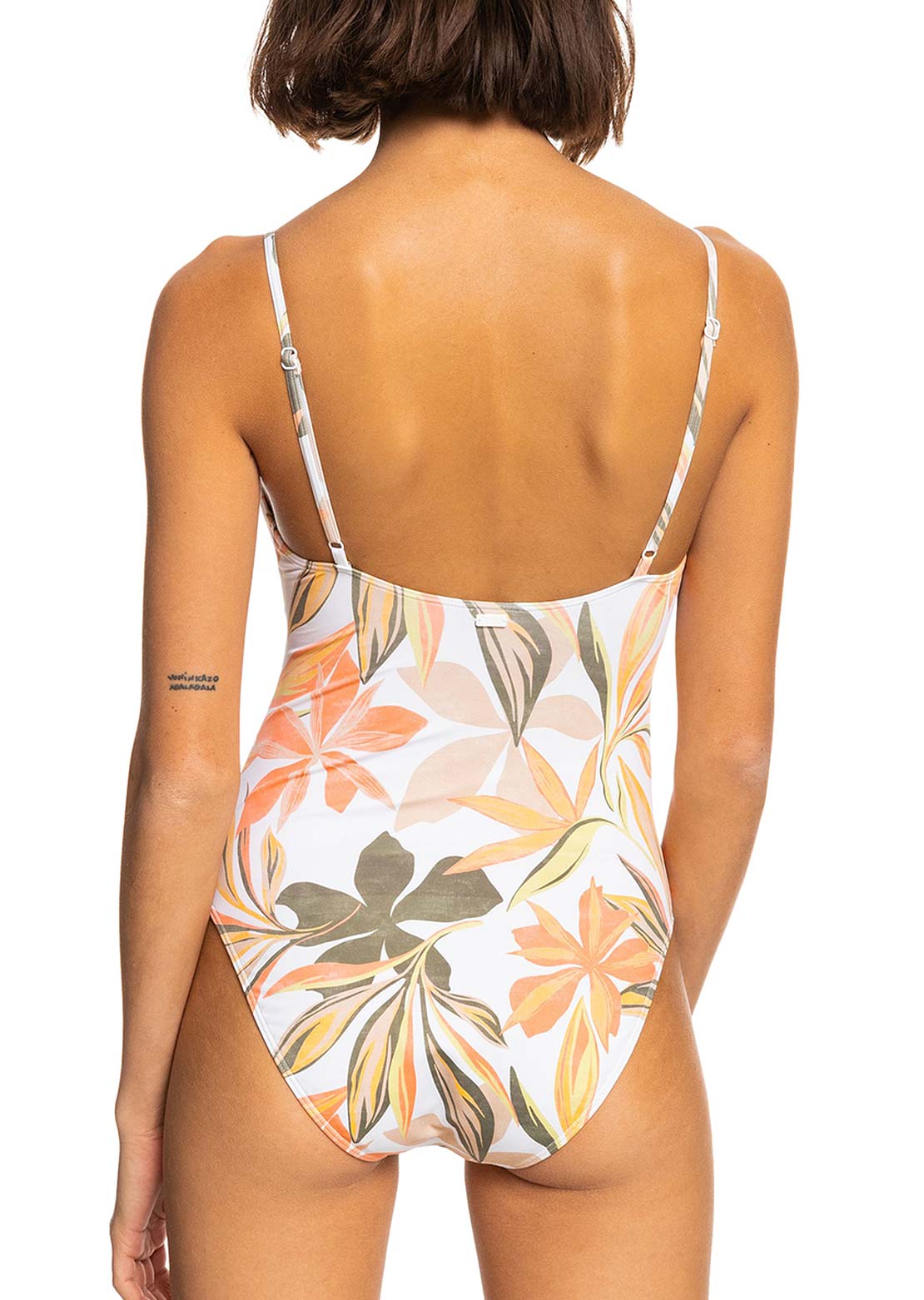Roxy Women&#39;s PT Beach Classics Fashion One Piece Bright White Subtly