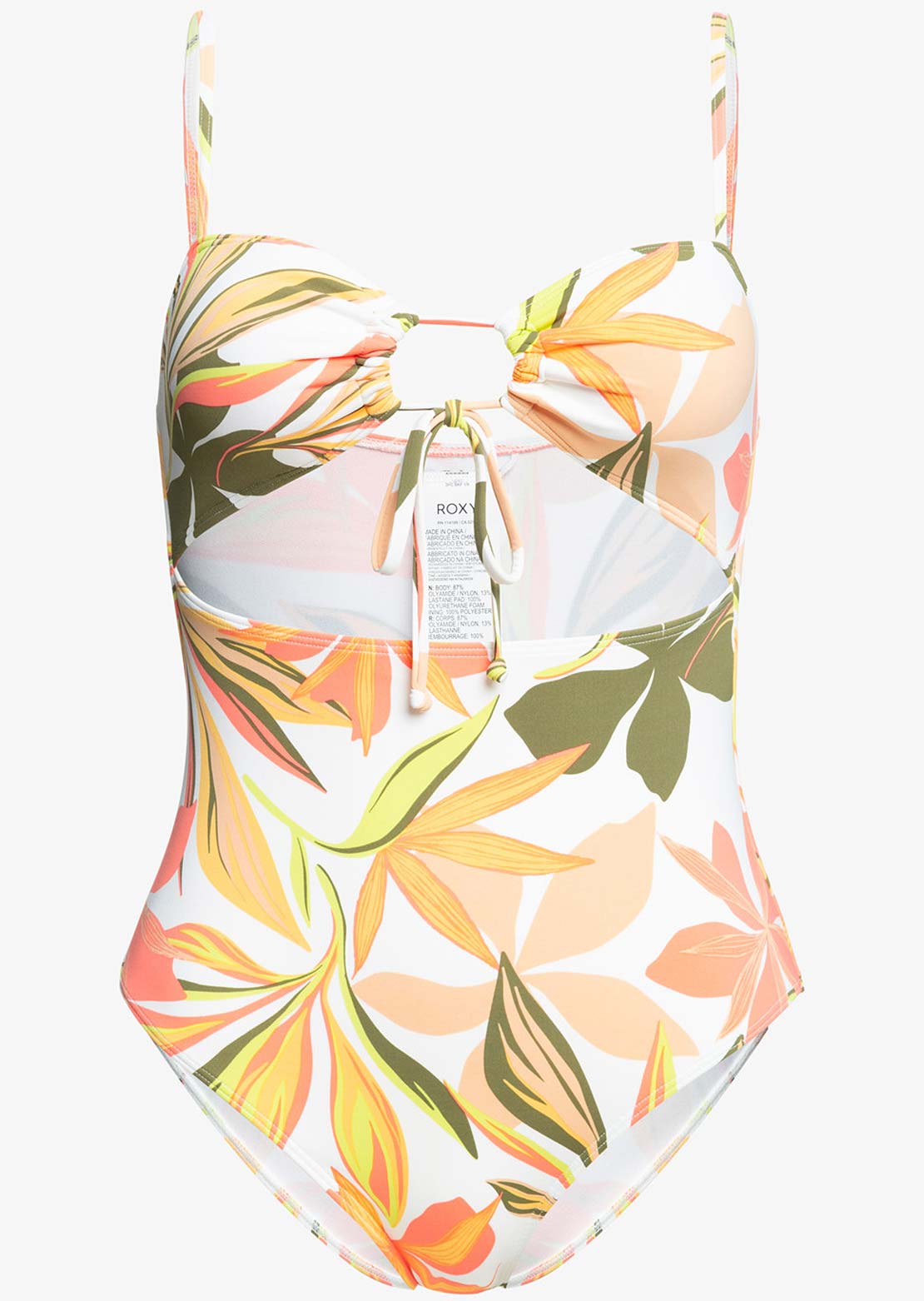 Roxy Women&#39;s PT Beach Classics Fashion One Piece Bright White Subtly