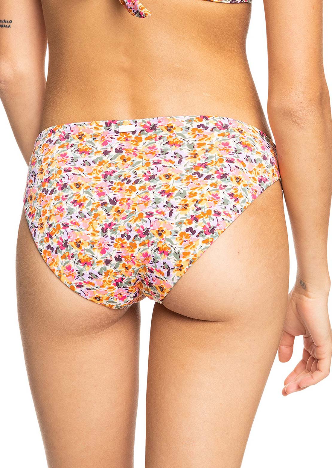 Roxy Women&#39;s PT Beach Classics Hipster Bikini Bottom Pastel Rose Swept Up