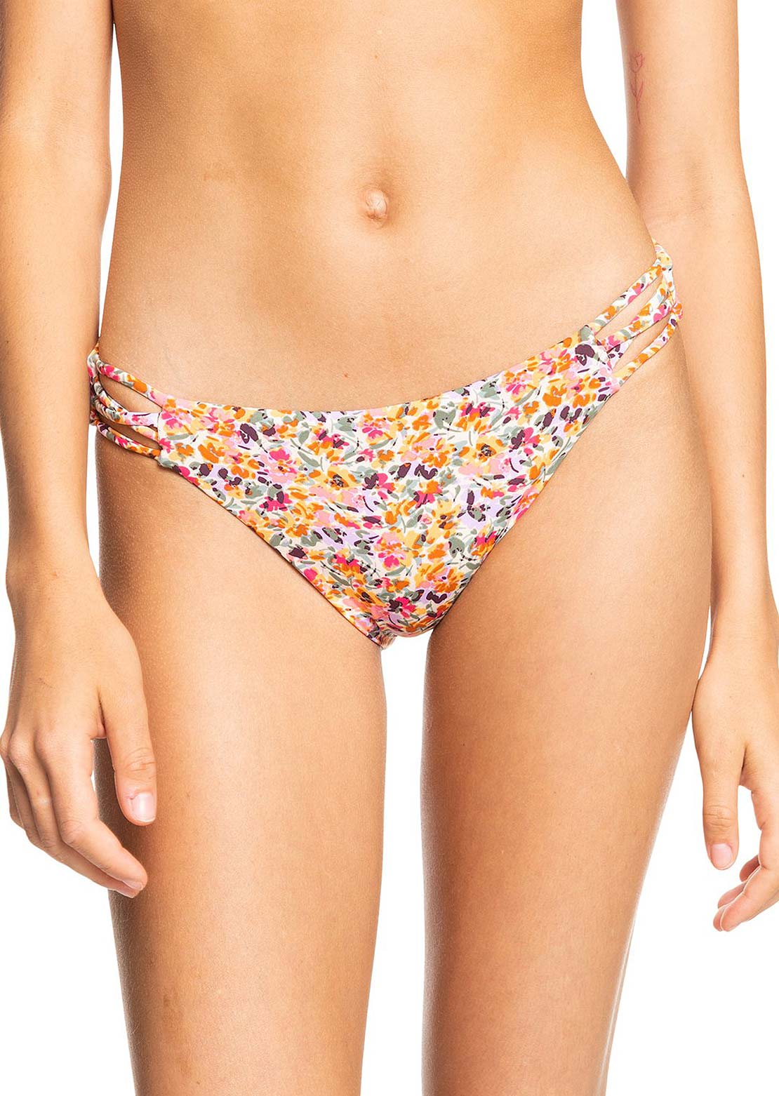 Roxy Women&#39;s PT Beach Classics Hipster Bikini Bottom Pastel Rose Swept Up