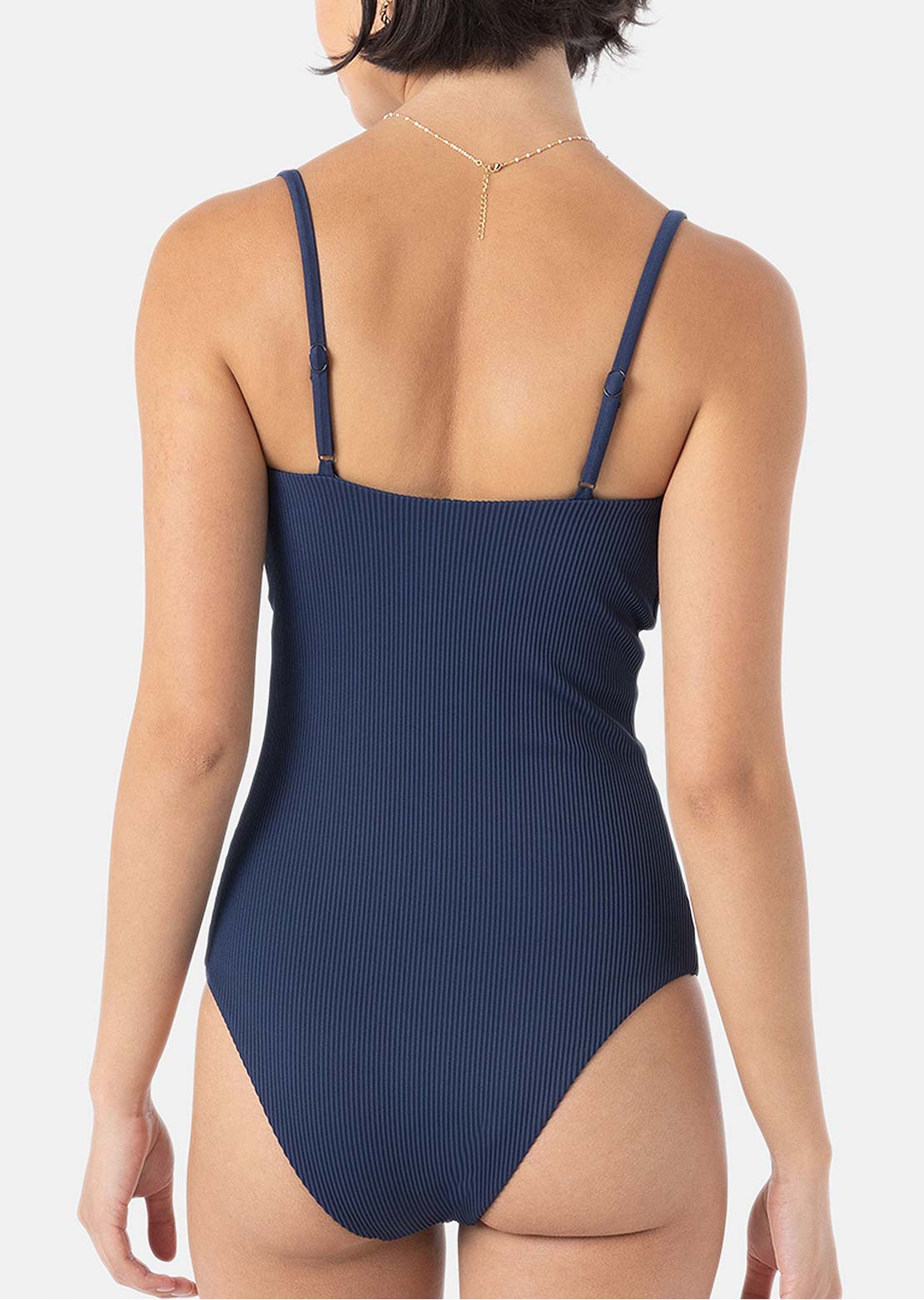 Roxy Women's Rib Love Bandeau 1-pc Mod Mood Indigo
