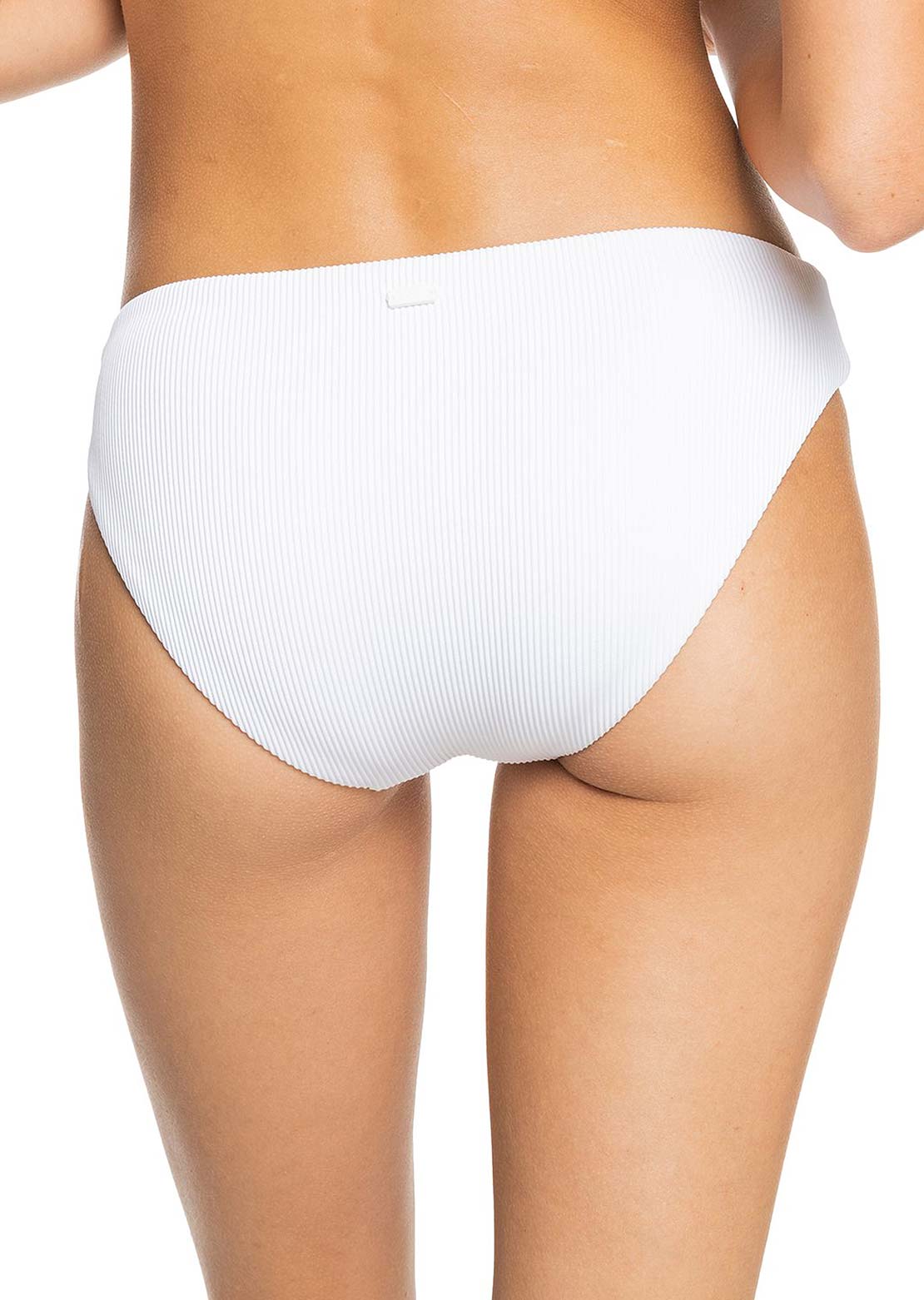 Roxy Women&#39;s Rib Love The Comber Bikini Bottom Bright White