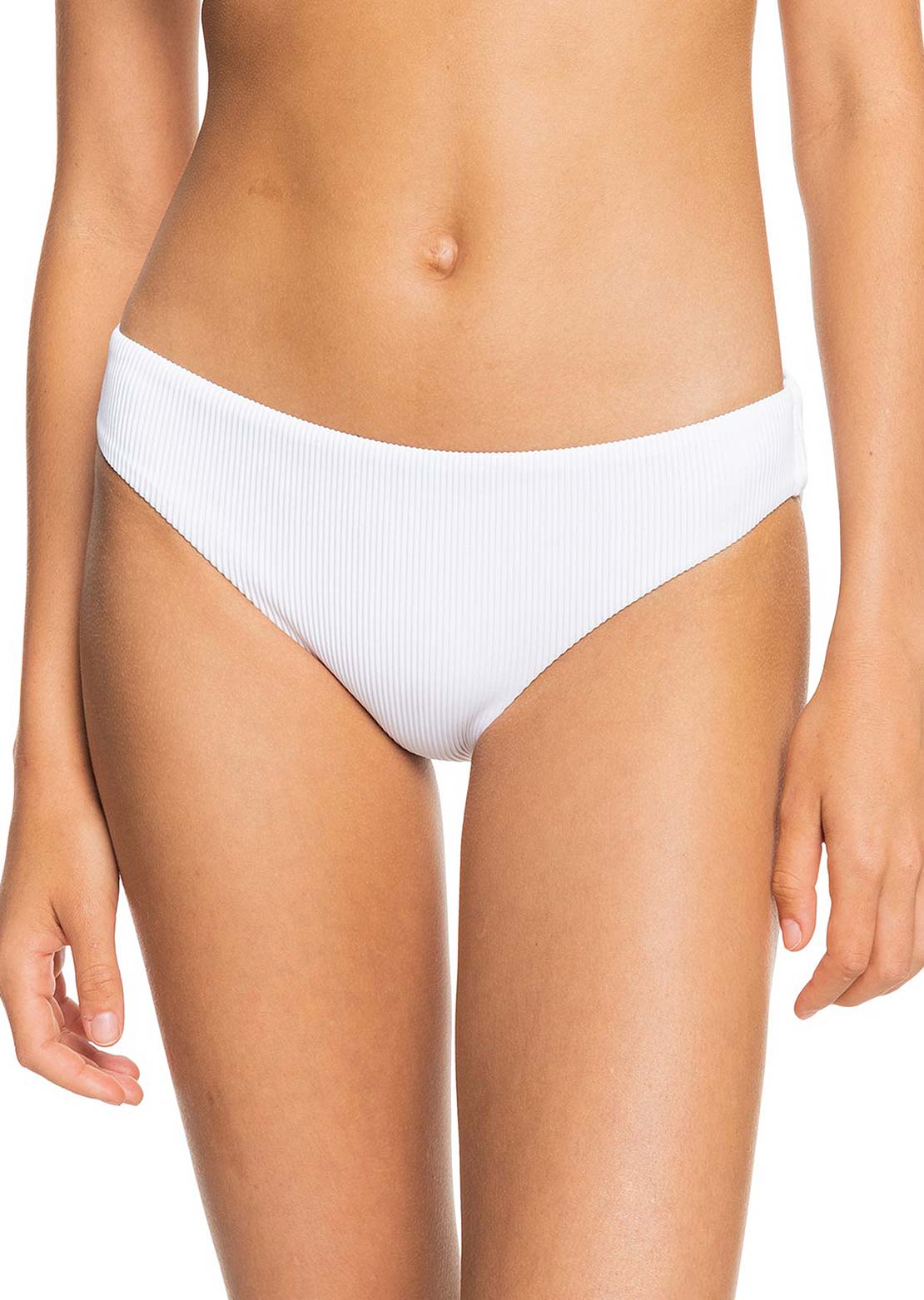 Roxy Women&#39;s Rib Love The Comber Bikini Bottom Bright White
