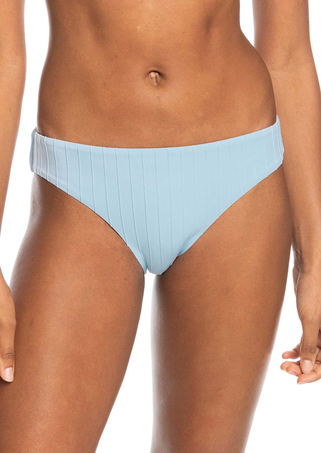Roxy Women&#39;s Rib Love The Comber Bikini Bottom Powder Blue