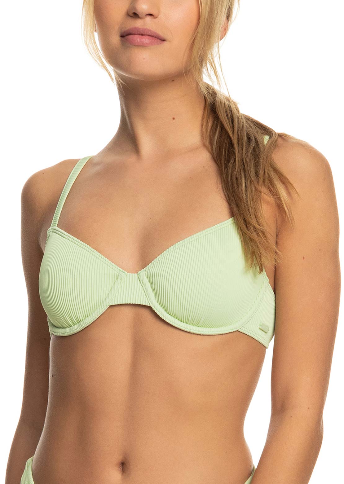 Roxy Women&#39;s Rib Love The Muse Triangle Bikini Top Seacrest