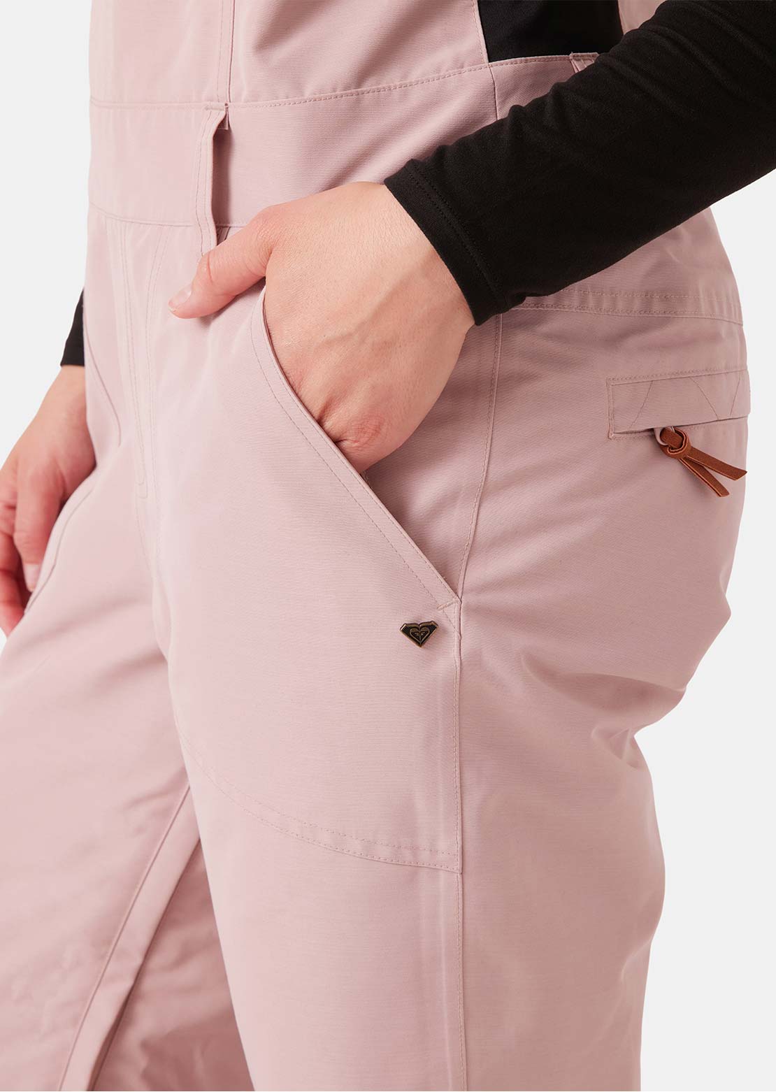 Roxy Women's Rideout Bib Pants Adobe Rose
