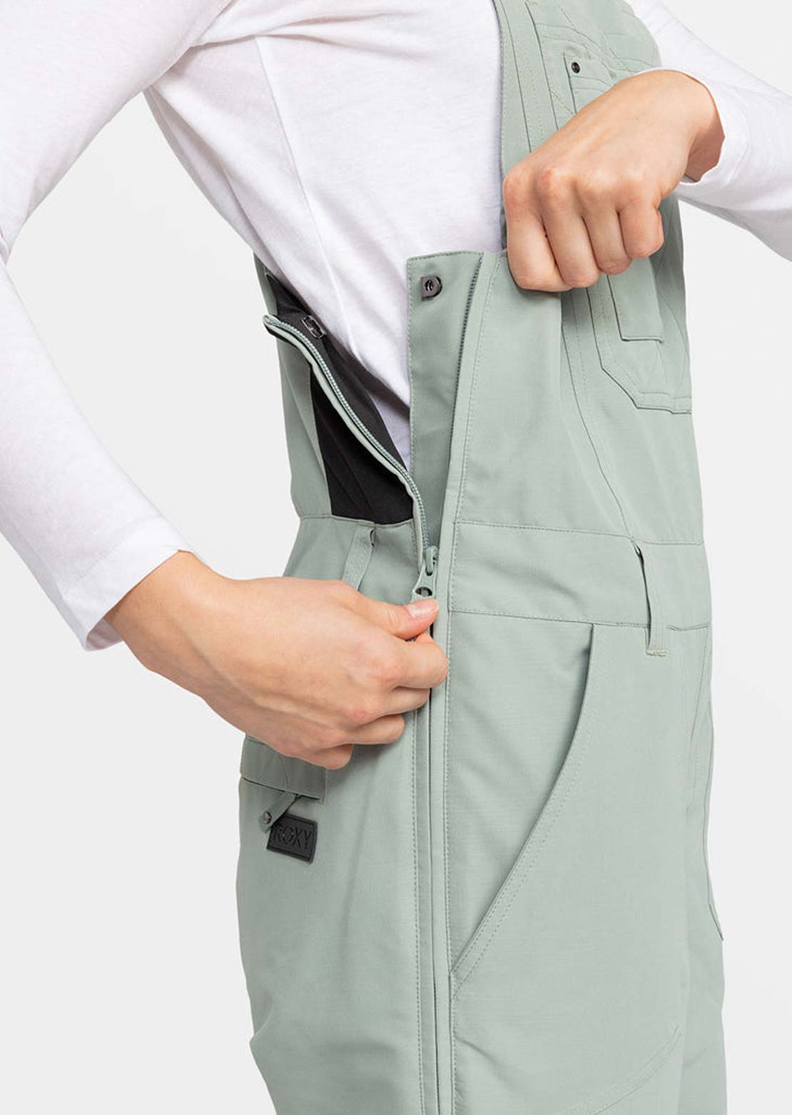 Roxy Women&#39;s Rideout Bib Pants Lily Pad