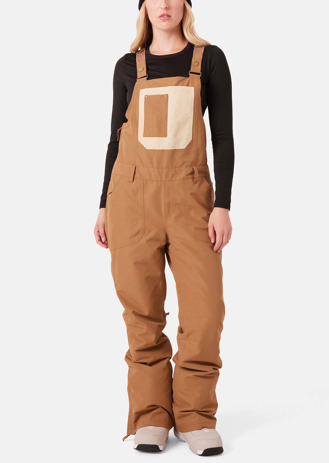 Roxy Women's Rideout Bib Pants Coconut