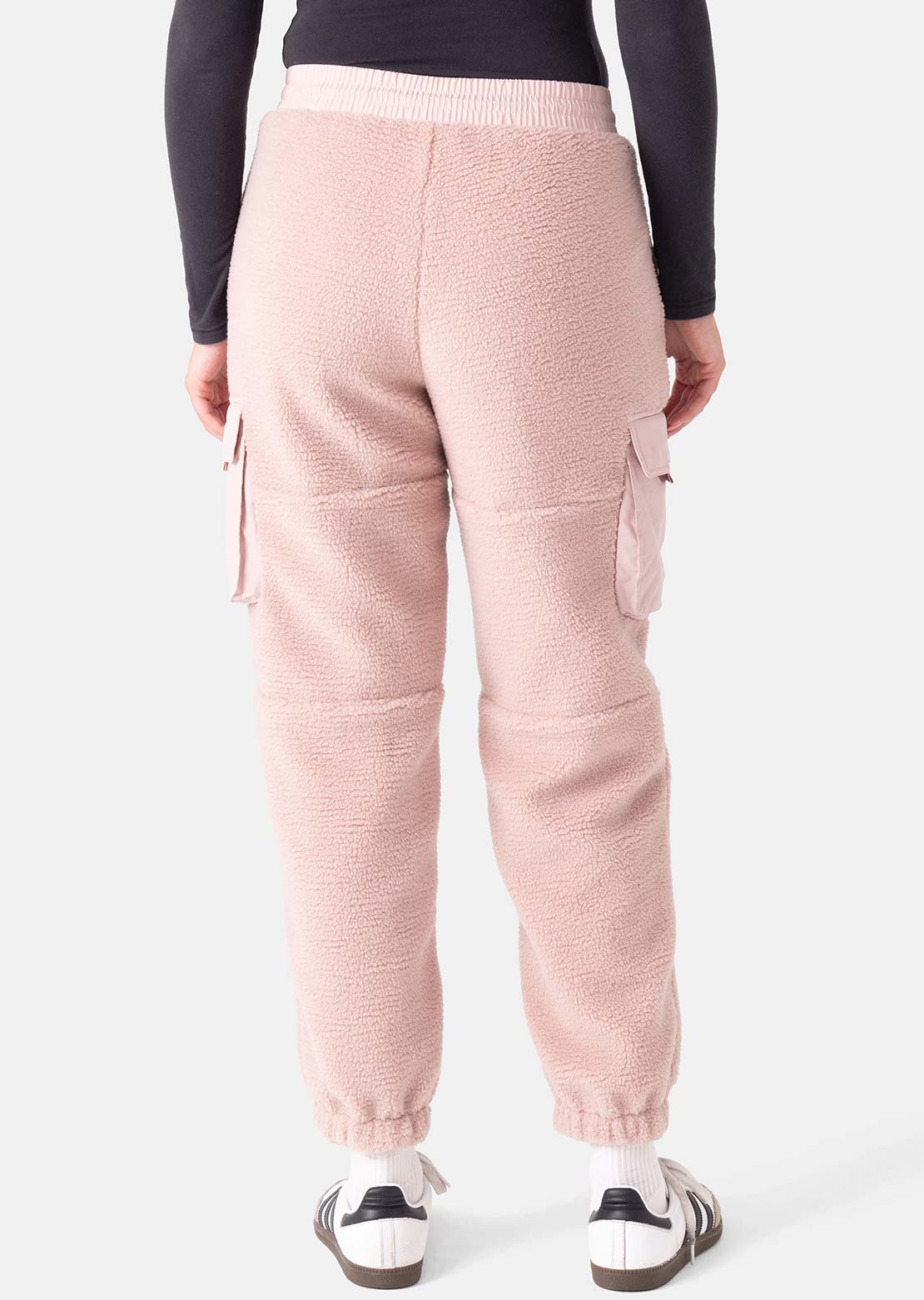 Roxy Women's Rita Sherpa Jogger Pants Adobe Rose