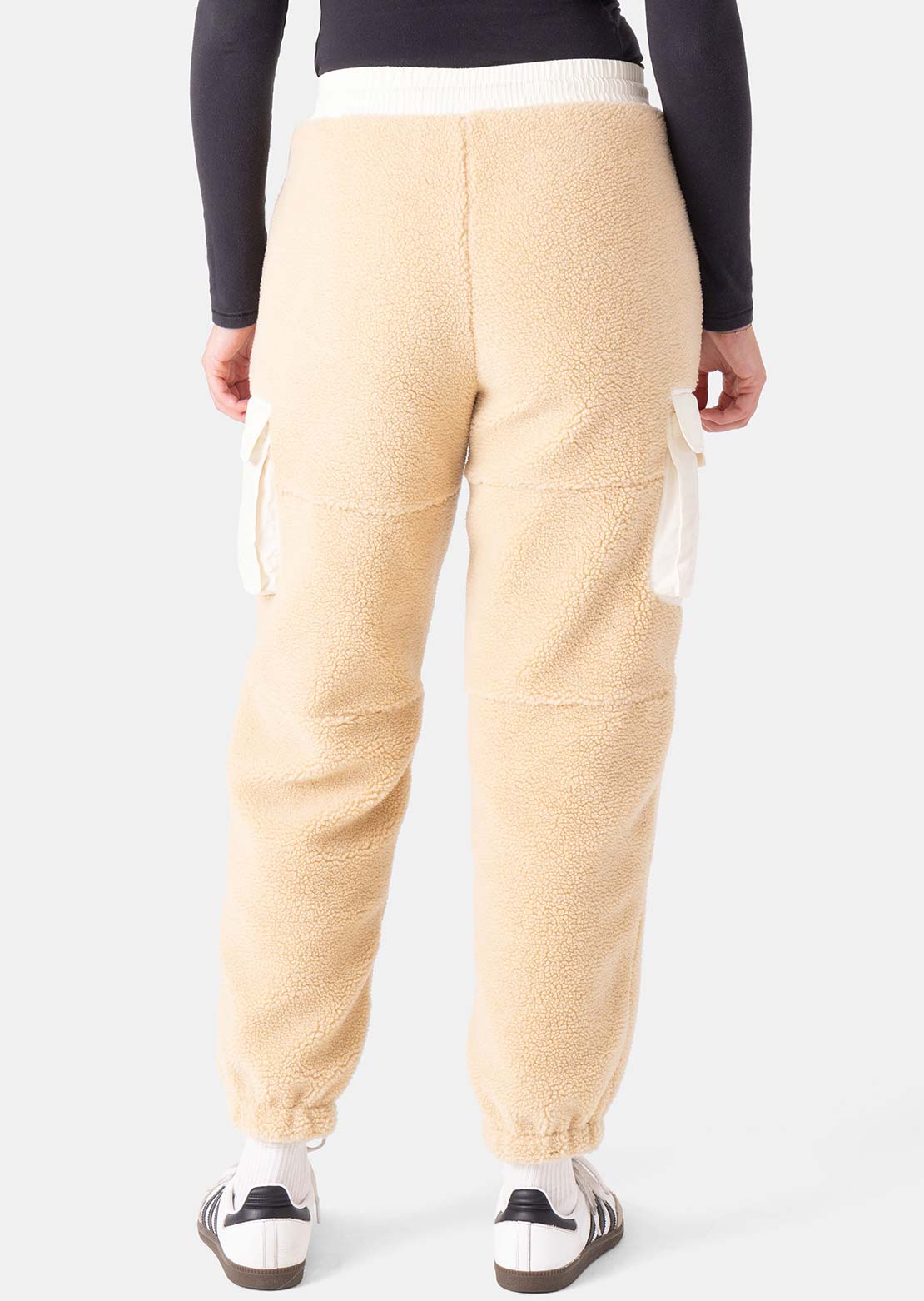 Roxy Women's Rita Sherpa Jogger Pants Desert
