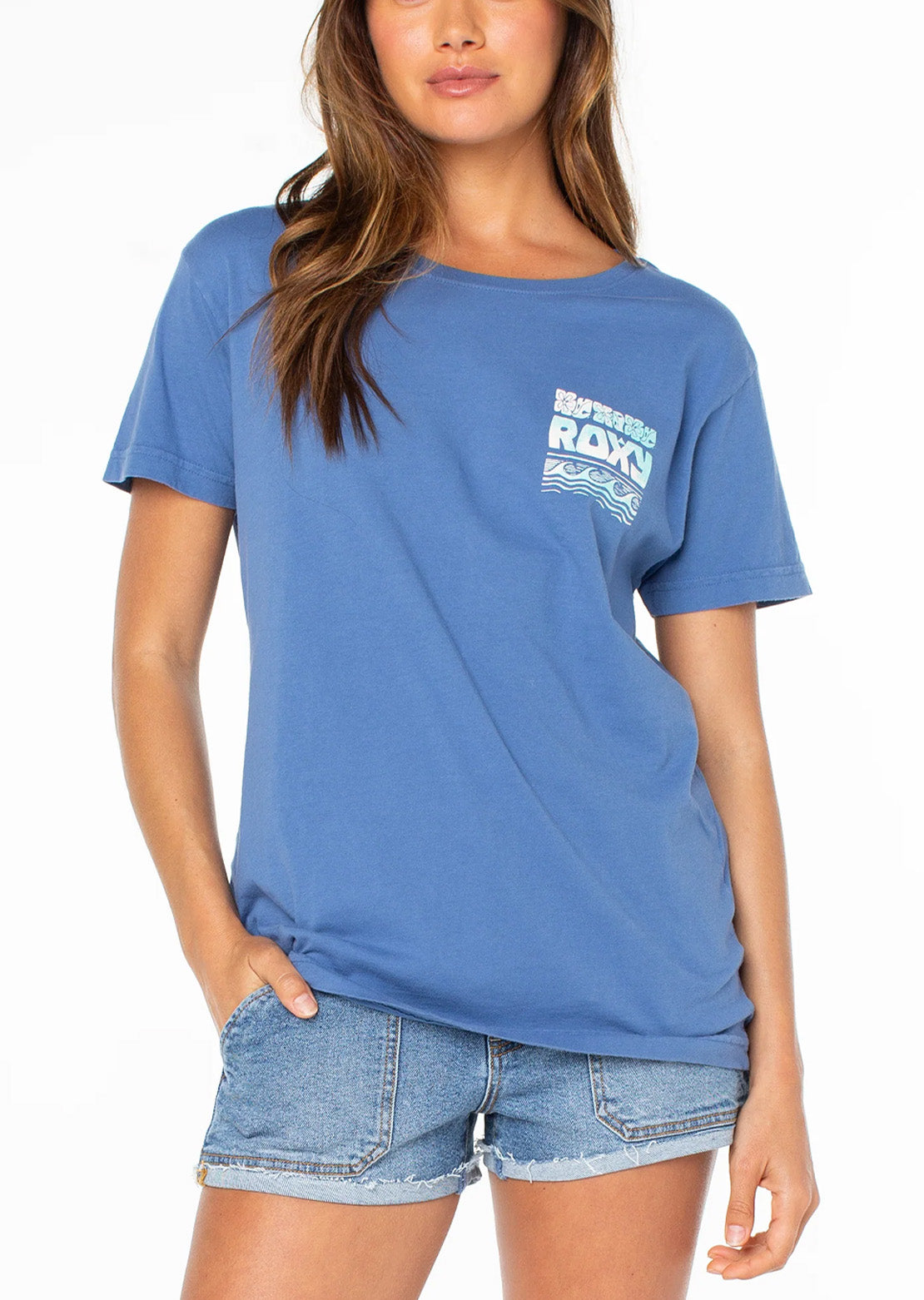 Roxy Women's Okinawa BFC T-Shirt Blue Horizon Okinawa