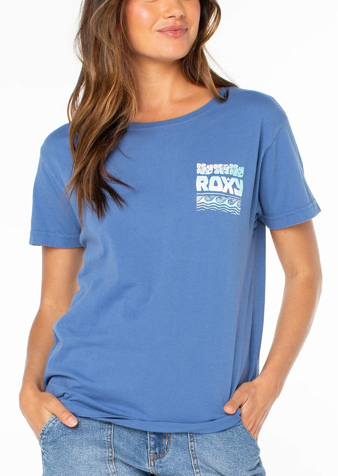 Roxy Women's Okinawa BFC T-Shirt Blue Horizon Okinawa