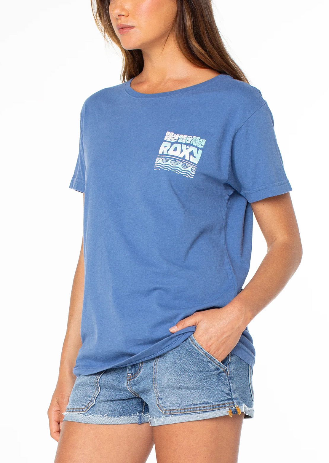Roxy Women's Okinawa BFC T-Shirt Blue Horizon Okinawa