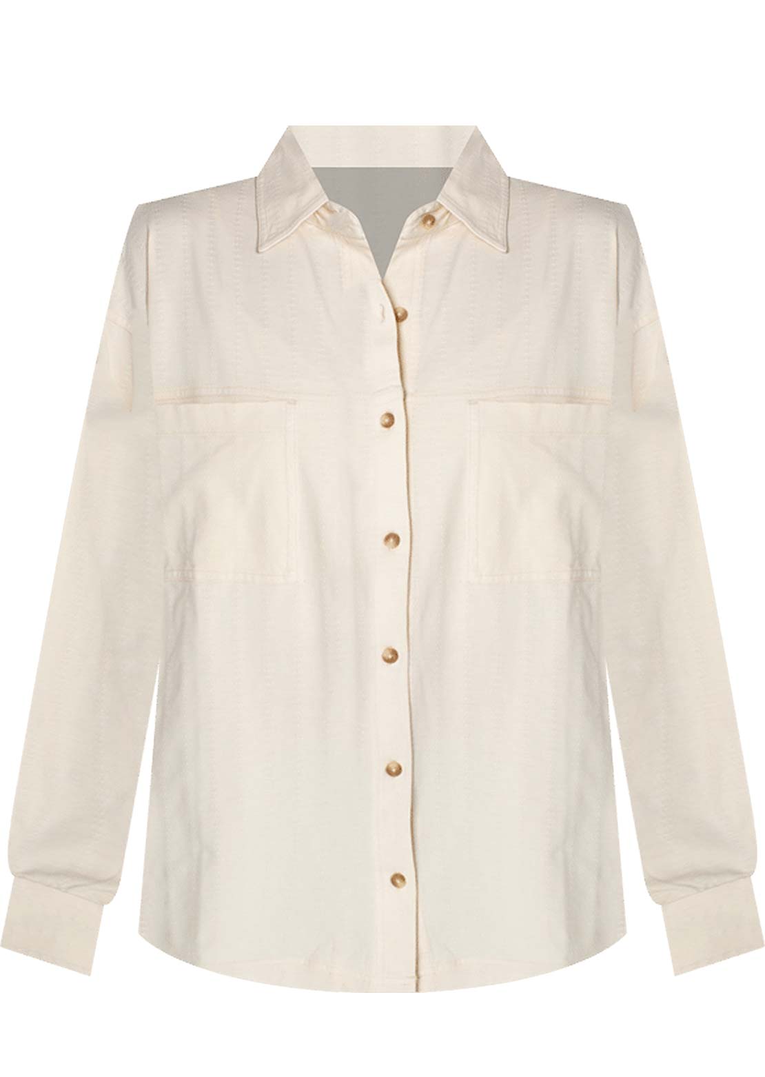 Roxy Women's Sandpiper Button Up Shirt Parchment Garment Mineral Wash