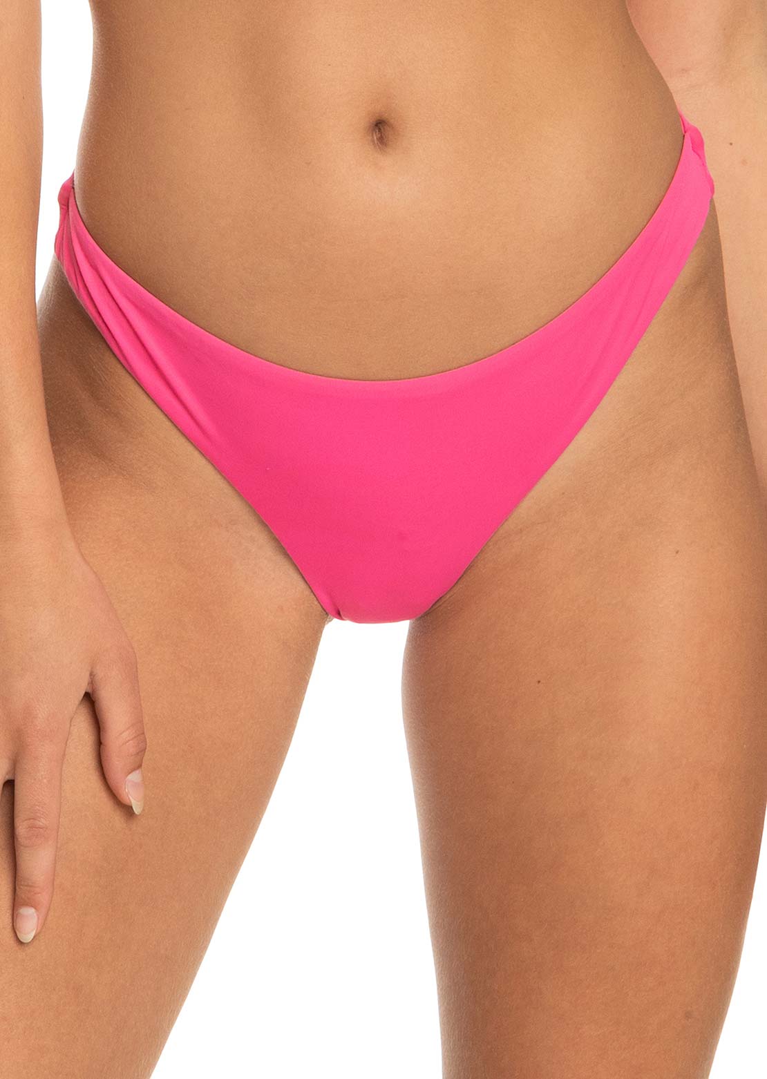 Roxy Women&#39;s SD Beach Classics Cheeky Bikini Bottom Shocking Pink