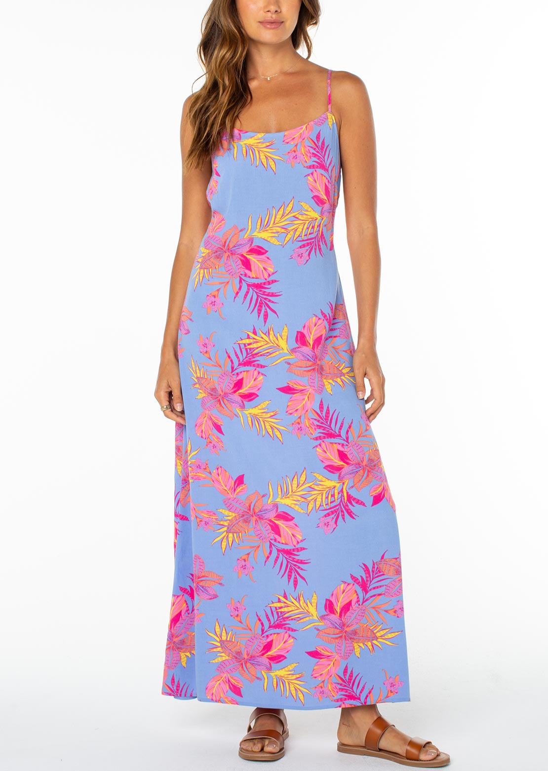 Roxy Women's Skylar Maxi Dress Cornflower Blue Summer Daze
