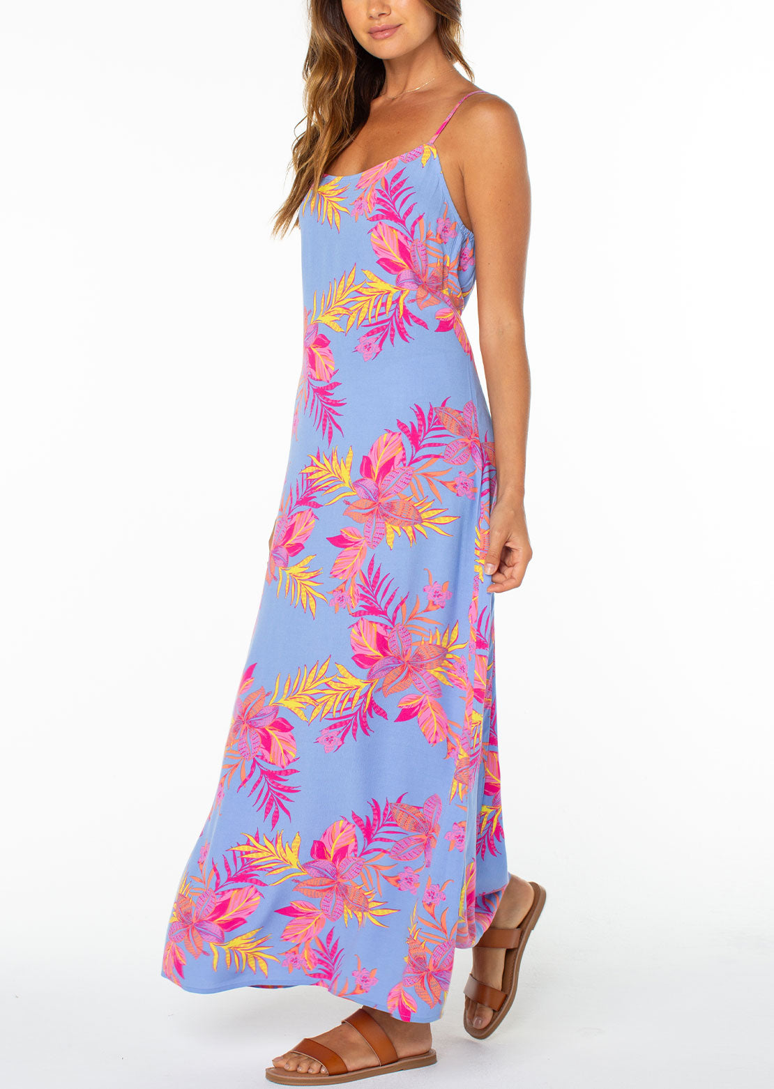Roxy Women's Skylar Maxi Dress Cornflower Blue Summer Daze