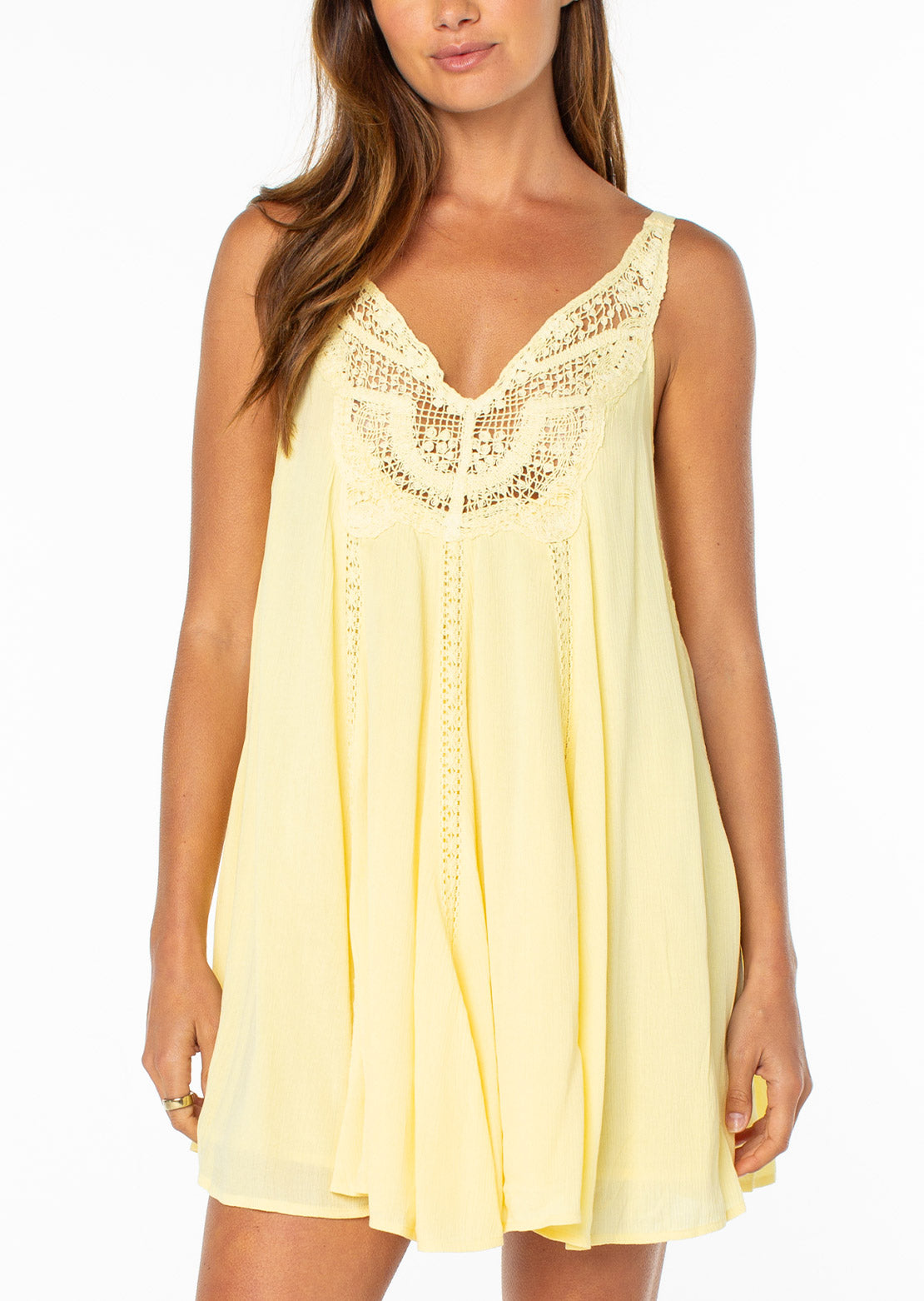 Roxy Women's Sunswept Mini Dress Popcorn Solid