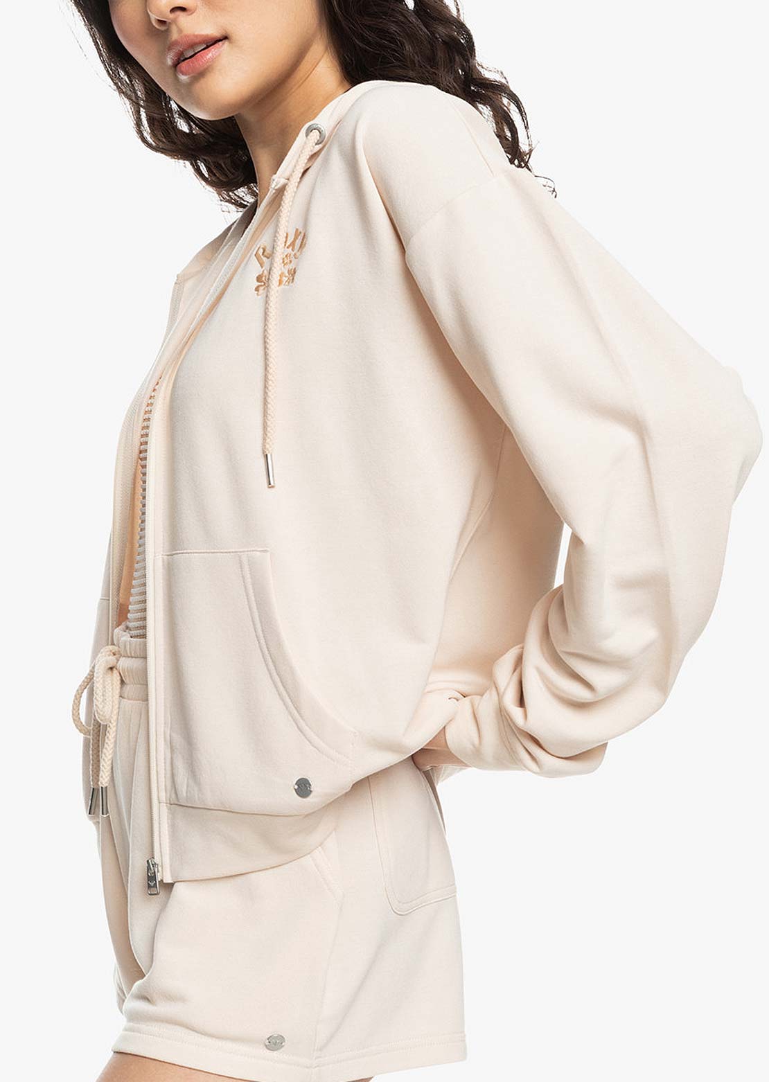 Roxy Women's Surfing By Daylight Full Zip Jacket Tapioca