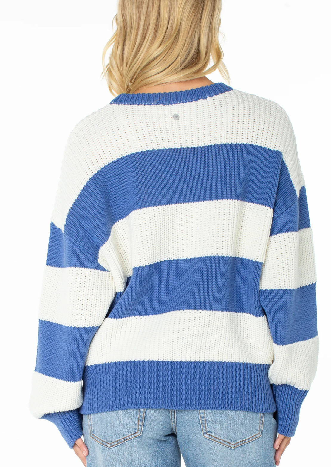 Roxy Women's West Side Sweater Dutch Blue Stripe