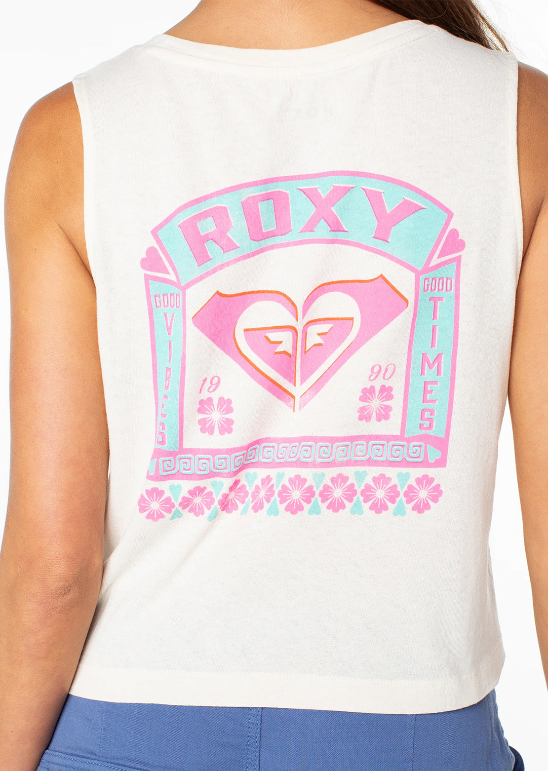 Roxy Women's Wildflower Tank Top Cloud Dancer Rickshaw
