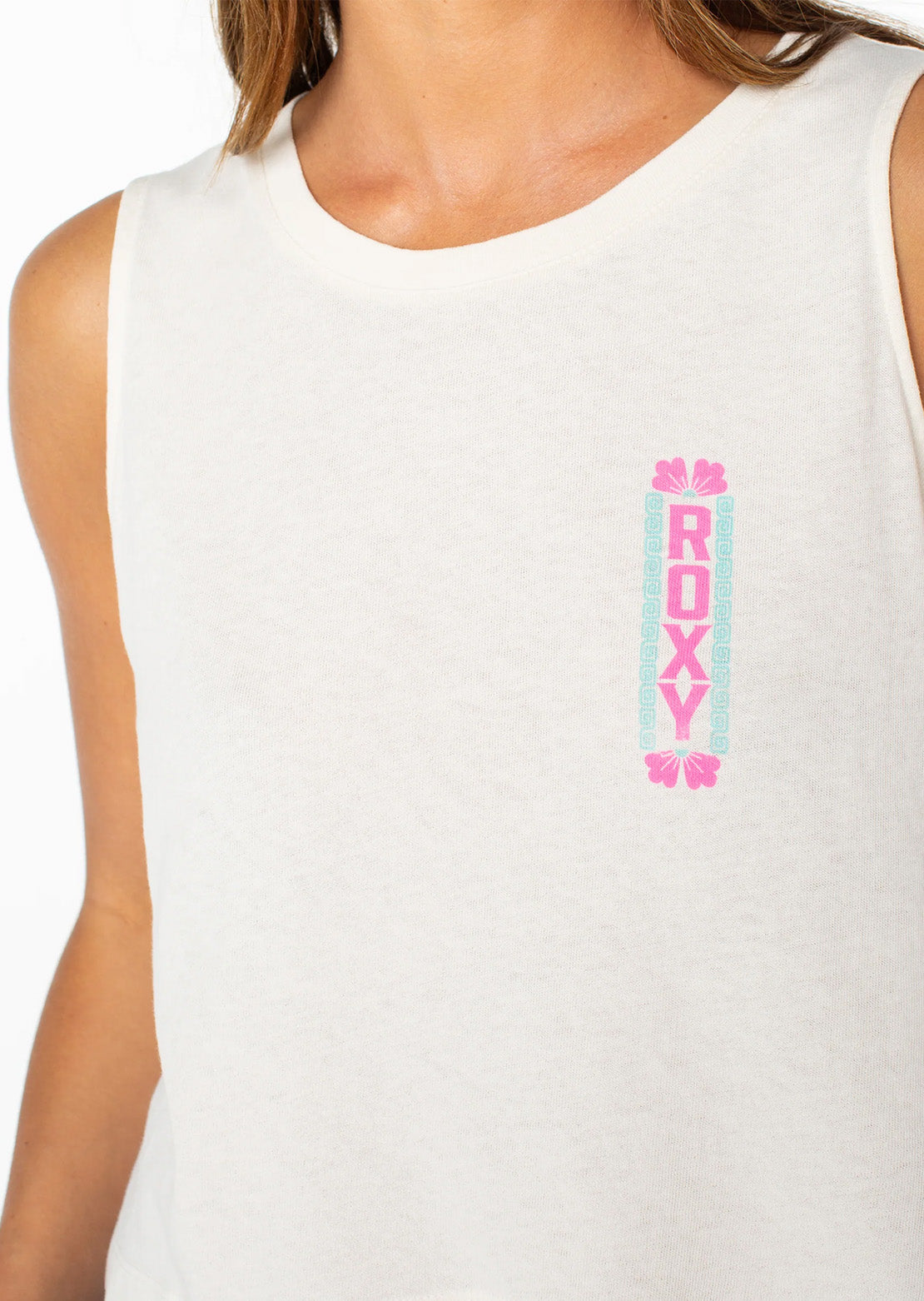 Roxy Women's Wildflower Tank Top Cloud Dancer Rickshaw