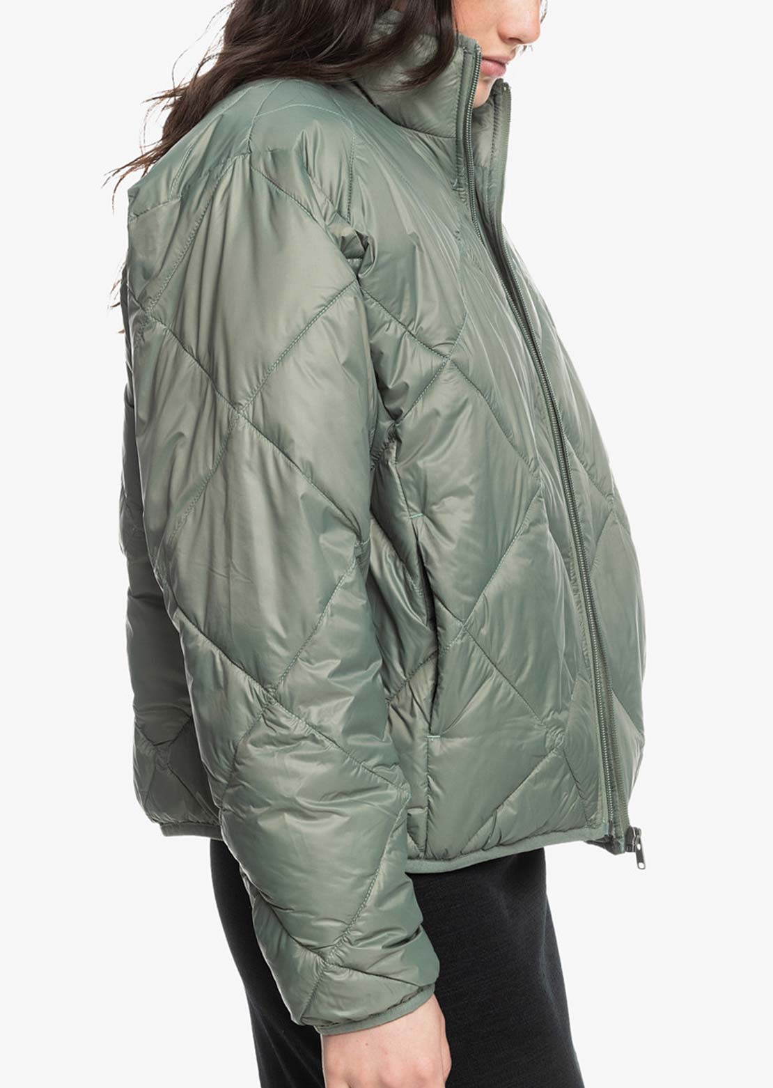 Roxy Women&#39;s Wind Swept Jackets Agave Green