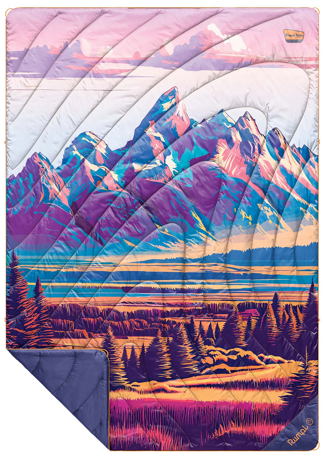 Rumpl OG Puffy Printed Blanket Park Grand Teton