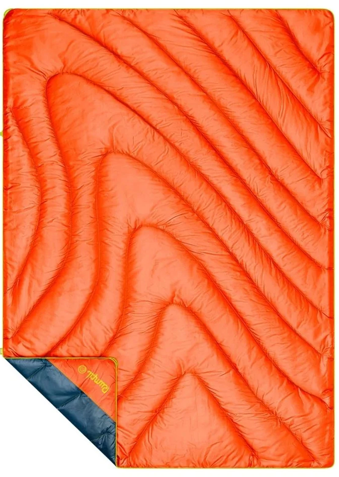 Rumpl OG Puffy Printed Blanket New Wave Blue