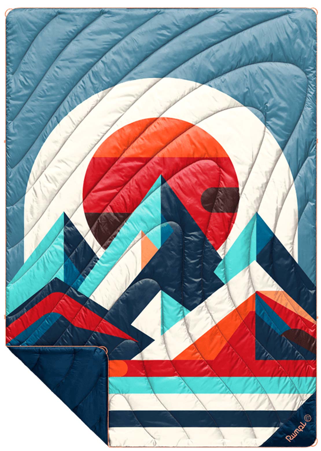 Rumpl OG Puffy Printed Blanket Radiant Peak Eclipse