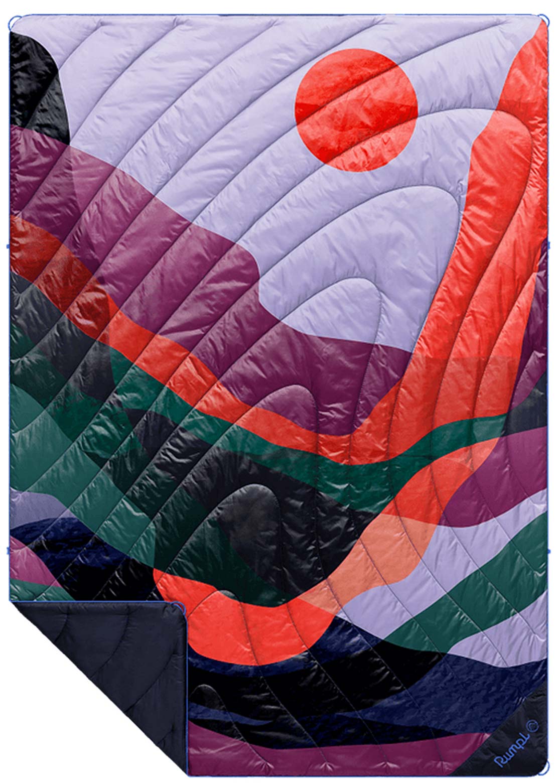 Rumpl OG Puffy Printed Blanket Valley Dusk
