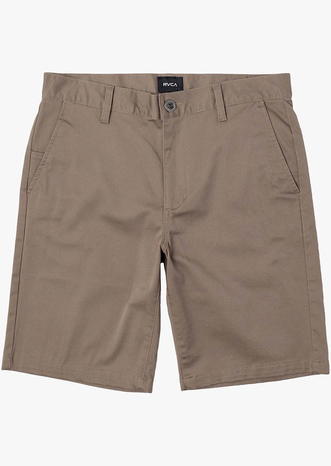 RVCA Junior Weekday Stretch Shorts Dark Khaki