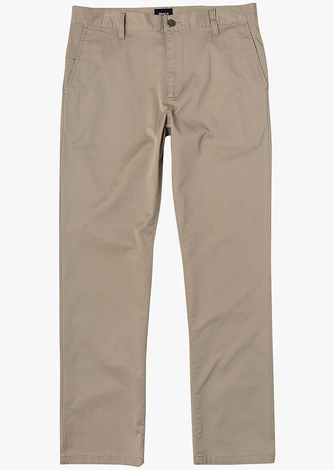 RVCA Junior Weekday Stretch Straight Fit Pants Khaki