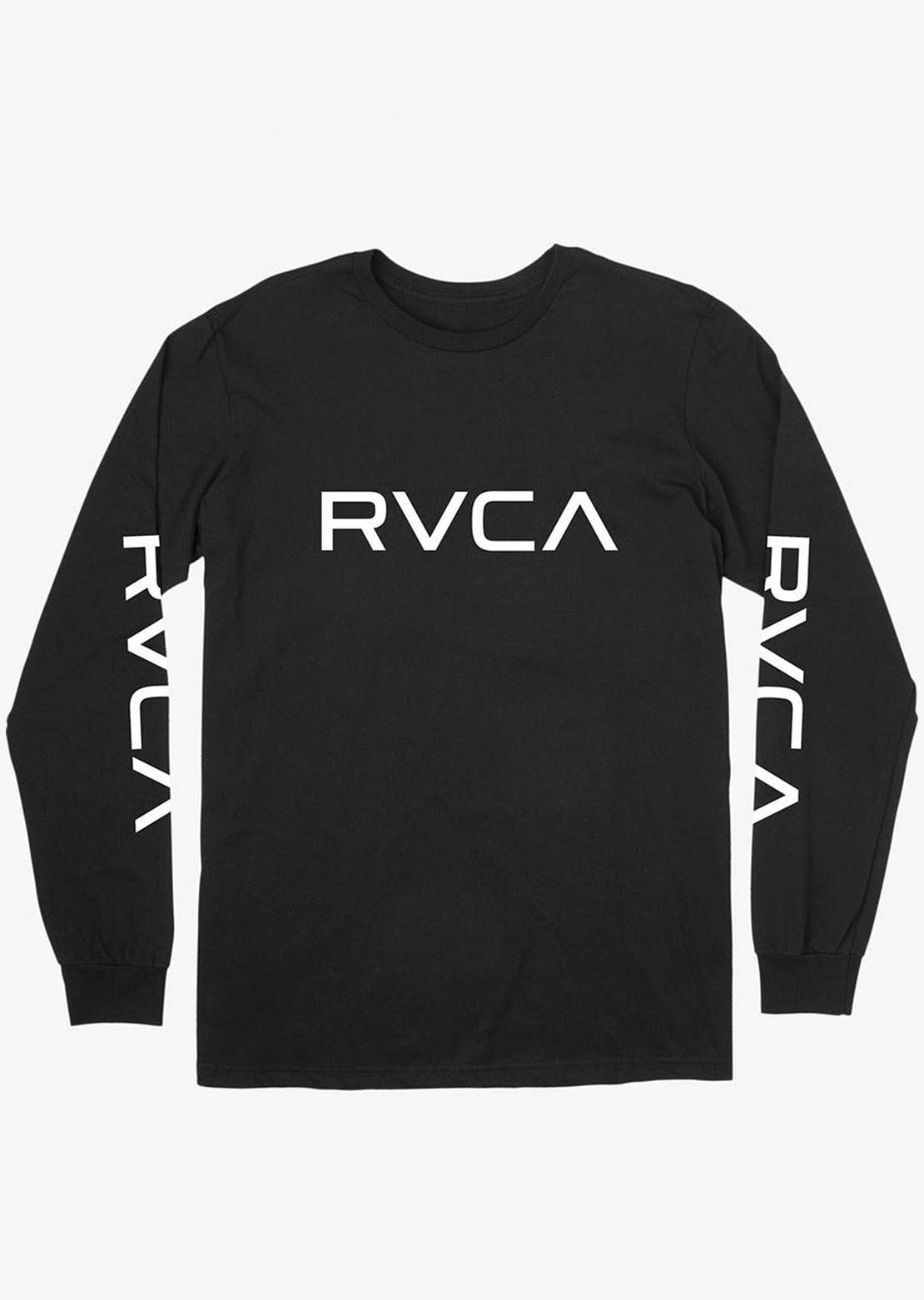 RVCA Men’s Big RVCA Long Sleeve Shirt Black/White