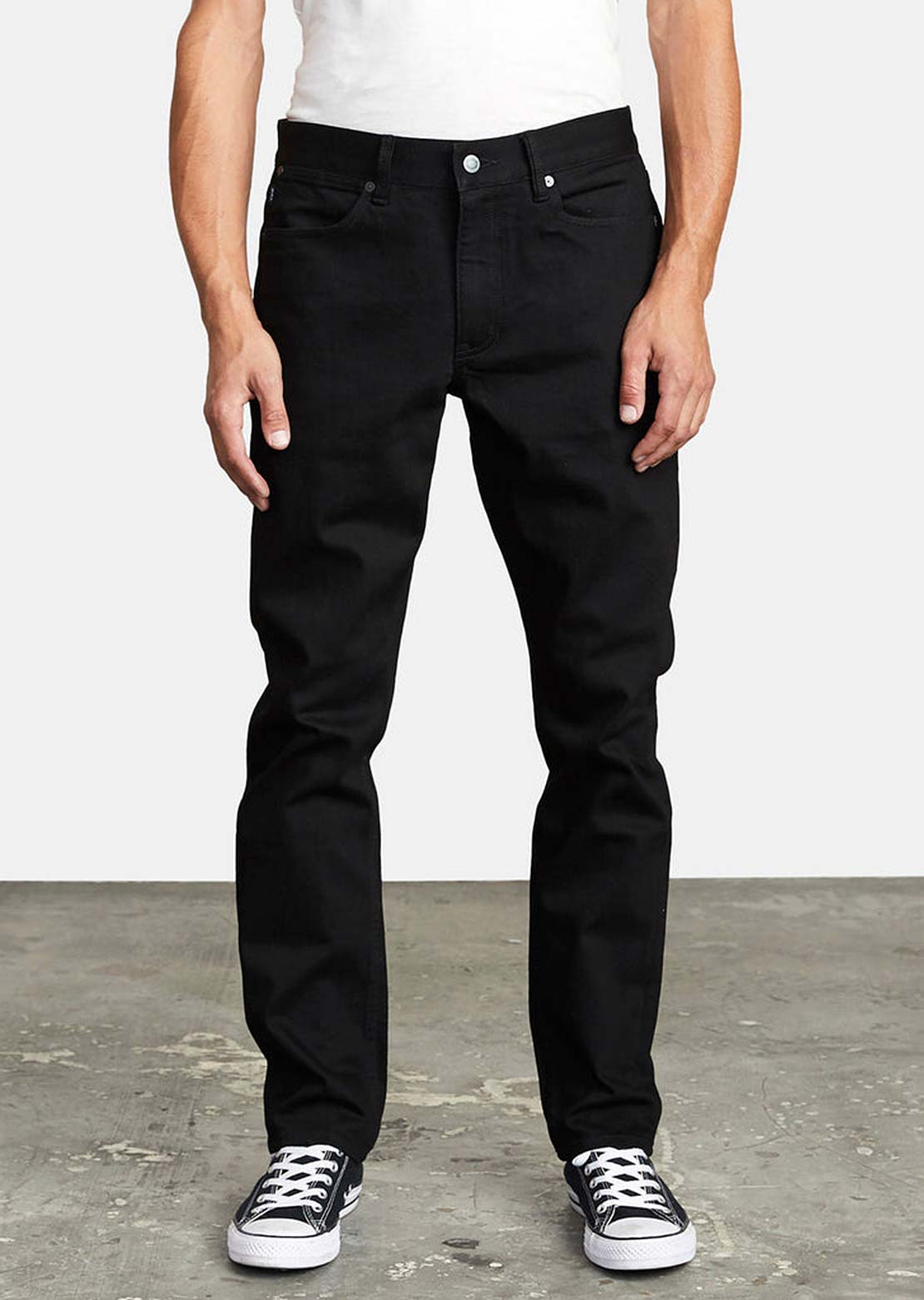 RVCA Men’s Daggers Denim Jeans Black Black
