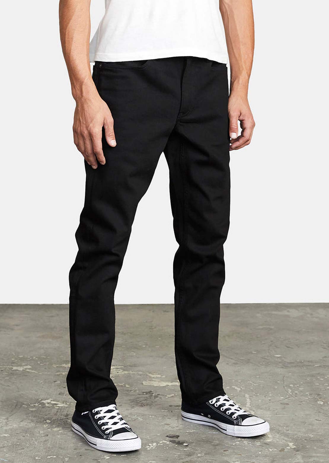RVCA Men’s Daggers Denim Jeans Black Black