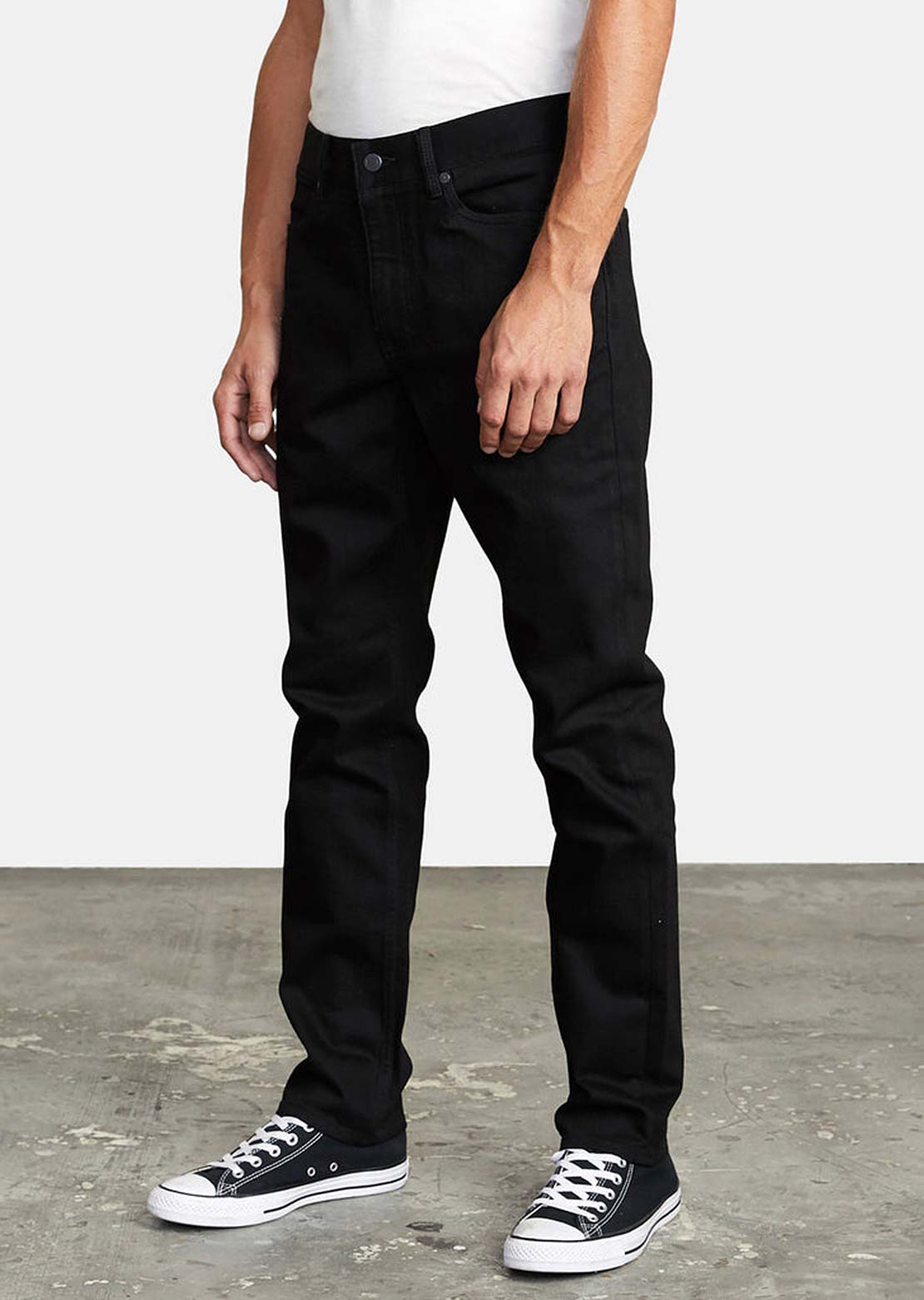 RVCA Men’s Daggers Denim Jeans Black Black