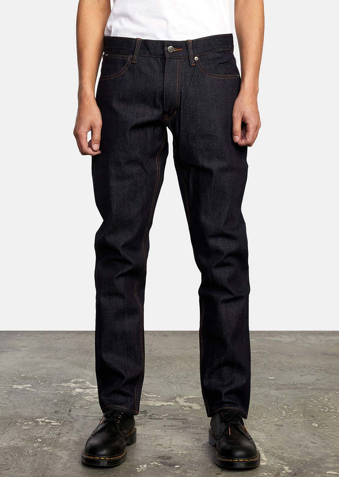 RVCA Men’s Daggers Denim Jeans Dark Indigo
