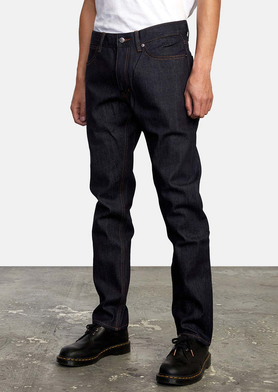 RVCA Men’s Daggers Denim Jeans Dark Indigo