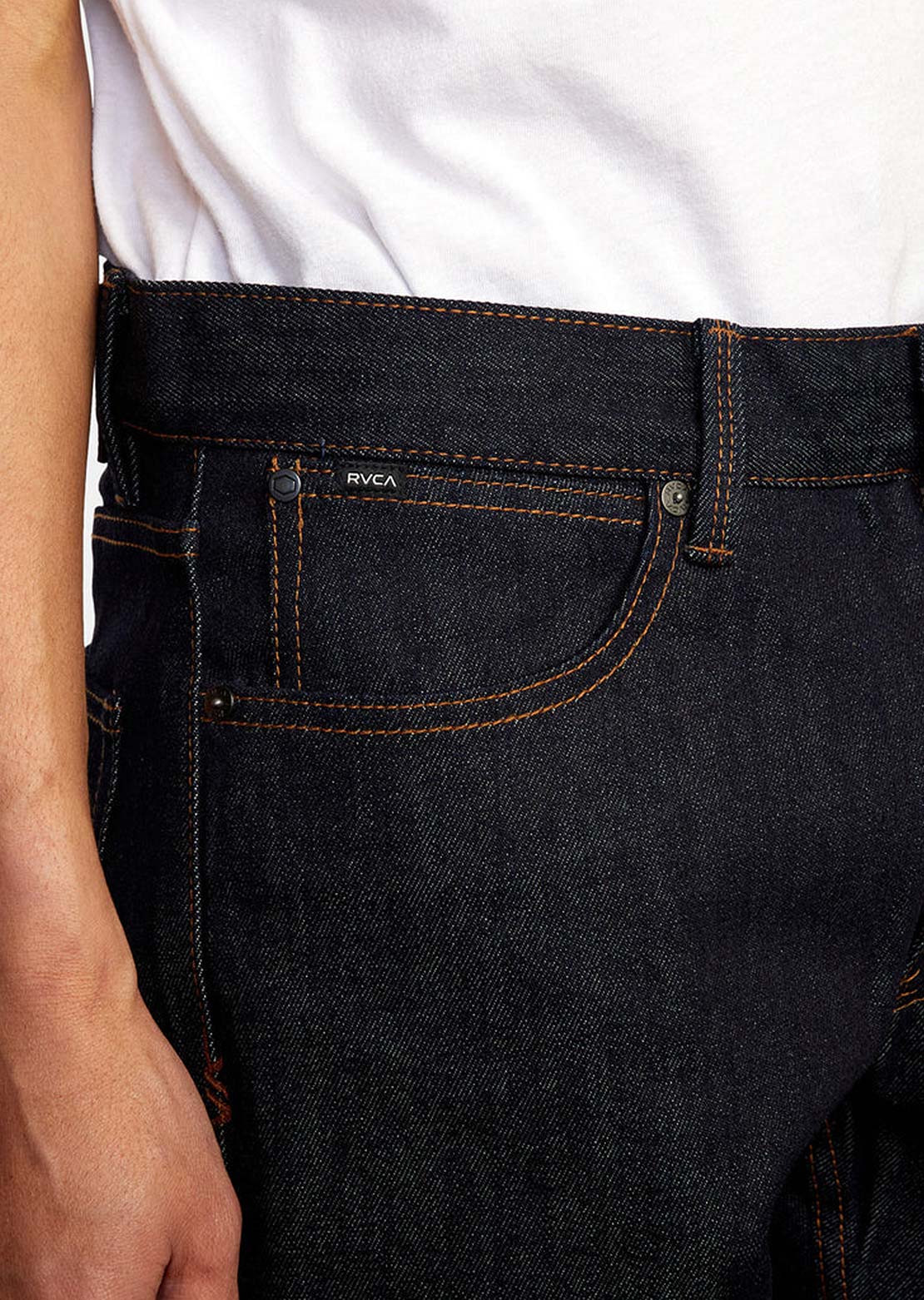 RVCA Men’s Daggers Denim Jeans Dark Indigo