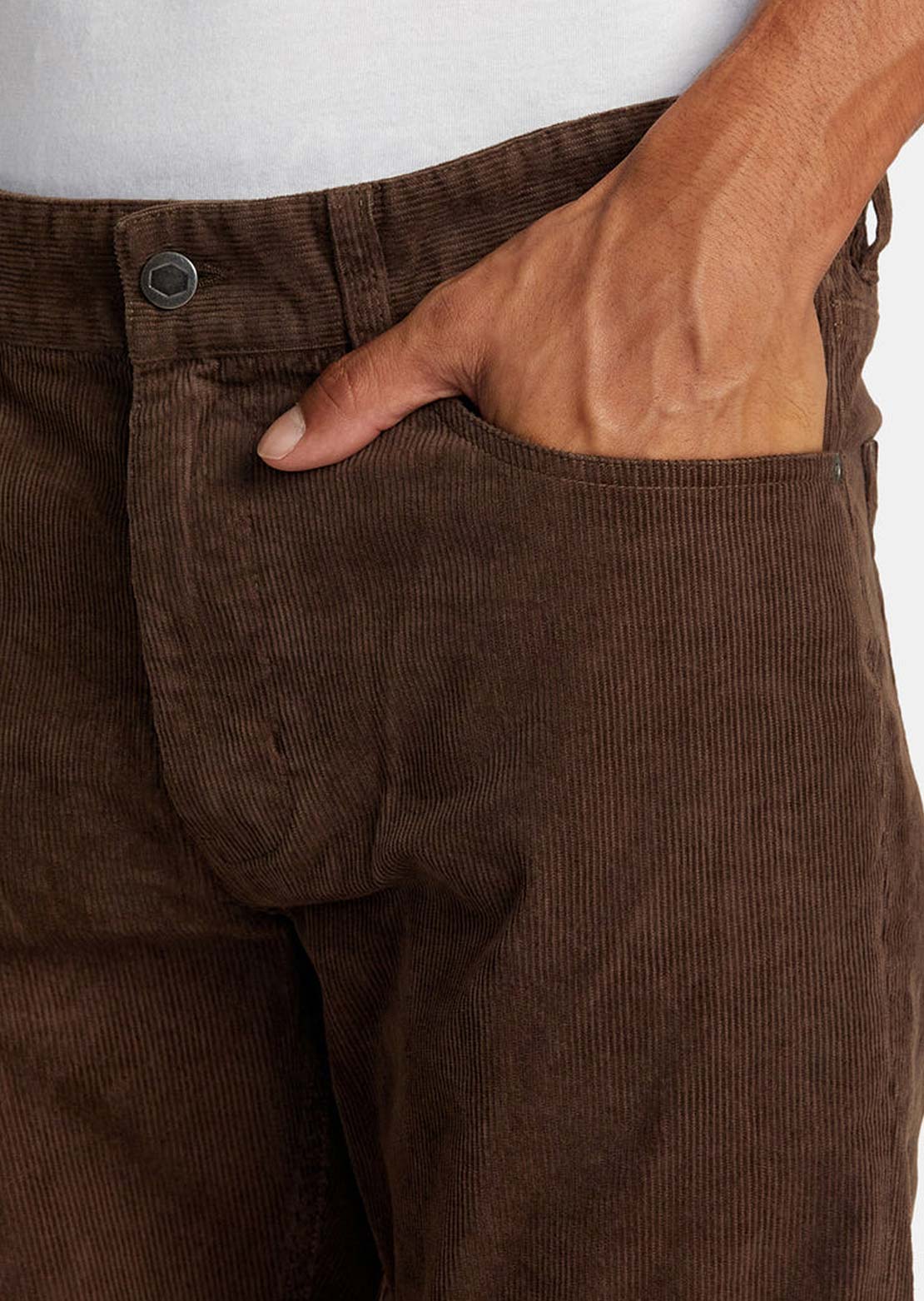 RVCA Men’s Daggers Pigment Corduroy Pants Chocolate